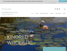 Tablet Screenshot of kindredwholistic.com